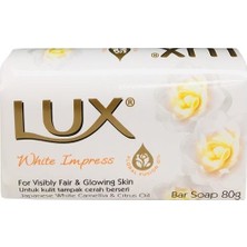 Lux 80 gr White Sabun Parlak Cilt İçin Japon Kamelya ve Narenciye Yağı ile