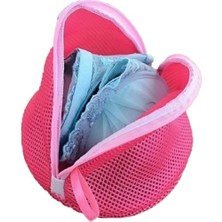 Mor Bebe Sütyen İç Çamaşır Yıkama Filesi Dayanıklı Mor Renkli Fermuarlı File