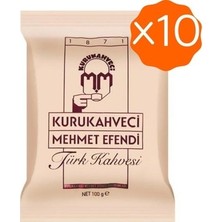 Kurukahveci Mehmet Efendi 100 gr Yumuşak Lezzetli Türk Kahvesi 10'lu Paket Kaliteli Menşei