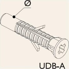Berry Store Hırdavat Üniversal Plastik Tuğla Dübeli 10 mm 1.kalite 20 Adet