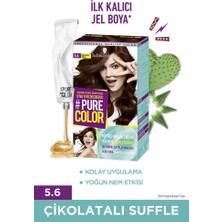 Shwarzkopf Pure Color 5-6 Çikolatalı Sufle Jel Saç Boyası Amonyaklı Kolay Uygulama ile Parlak Saçlar