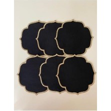 Berry Store 6 Lı Düz Siyah Kokteyl Peçete (Siyaha)