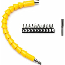 Nisar Store Esnek Tornavida Ucu Seti 12 Parça, Akrobat, Manyetik Uzatma Aparatı, Ph Torx Allen Uçlar, Profesyonel Tamir ve Montaj Seti