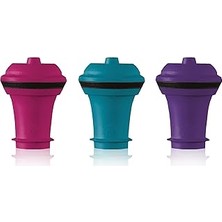 Starseven Vacu Vin 08850606 Yedek Tıpa Renkli 3'lü Set