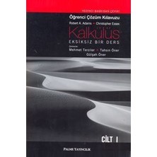  palme yayınevi kalkülüs 1. cilt öğrenci çözüm klavuzu