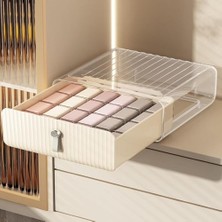 Nisar Store 16 Bölmeli Dolap Içi Çorap ve Iç Çamaşır Düzenleyici Kutu – Şeffaf Kapaklı, Çekmeceli Organizer, Çok Gözlü Saklama Kutusu