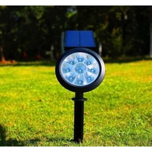 Berry Store 18W LED Solar Kazıklı Çim Armatür Güneş Enerjili Yeşil LED Işık Çim Lambası Bahçe Ağaç Çalı Duvar Aydınlatma (Yeşil Işık)