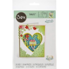 Berry Store Chilson Thinlits Zımba Şablonları 20 Adet 663619 Aşk Kuşları Gölge Tema Kutusu Courtney, Çok Renkli, Standart Boyut