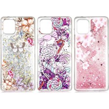 Berry Store Galaxy A81 / 10 Lite Kılıf No 3 Marina Sulu Simli Silikon Kapak Orijinal Esnek Ince Geliştirilmiş Dayanıklı Darbe Karşıtı Koruyucu Yeni Nesil Tasarım (Galaxy A81 / 10 Lite, No 3)