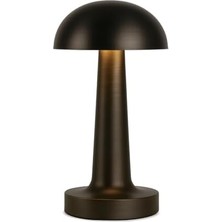 Nisar Store Siyah Dokunmatik Şarjlı Masa Lambası – 3 Renk Modu (6400K-3200K-1600K), 2W Led, 30-50 Lümen, 1200MAH Batarya, USB 5V Dc