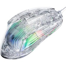 Berry Store Aula S80 7200DPI 7 Tuşlu Rgb Şeffaf Optik Oyuncu Mouse