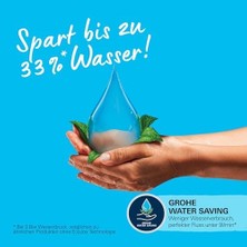 Nisar Store 110 El Duşu, 2 Akışlı (Yağmur & Jet), Smartswitch, 110MM Kare Duş Başlığı, Düşmeye Dayanıklı Silikon Halka, Kireç Önleyici Sistem, Krom, 26397001