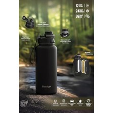 Berry Store 1 Hand Leak-Proof Sızdırmaz Çelik Termos 1500 ml Grey ST-253