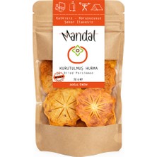 Mandal Kurutulmuş Cennet Hurması (Trabzon Hurması) 50 gram Hurma Kurusu Kurutulmuş Meyve Kurusu Dilimleri