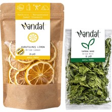 Mandal Nane Limon Kurutulmuş Limon 25 gr Yaprak Nane 10 gr