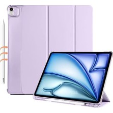 Nisar Store iPad 11.nesil A16 11INÇ/10.NESIL 10.9inç ile Uyumlu Kılıf Flip Cover Kalem Bölmeli Pc Lila