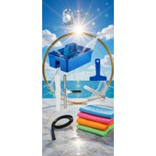 Elcy Profesyonel Cam Temizleme Seti Camcı Kovası Cam Temizleme Tam Set