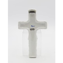 Nisar Store R8015B Ince Porselen Ilam Veren Haç Betendes Kız Figür, 8 – 3/4 Inç