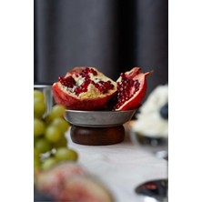 Berry Store & Ahşap Ayaklı 15,5 cm Çerez Meyve Kuruyemiş Sunum Kase Stand