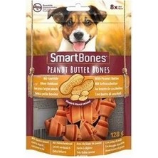 Smart Bones Yer Fıstığı Ezmeli Küçük Irklar Için Düğümlü Köpek Ödül Kemiği (8li) 128GR