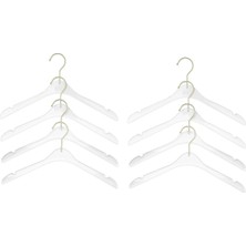 Nisar Store 8'li Şeffaf Akrilik Giysi Askısı 38.5 x 21.5 x 1 cm