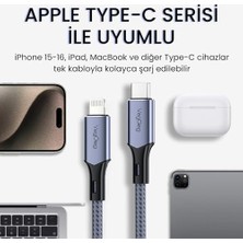 Nisar Store Veggieg 27W 3A USB Type-C To Lightning iPad Hızlı Şarj ve Data Kablosu 1.2 Metre