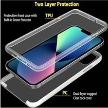 Berry Store 13C Kılıf 360 Şeffaf Ön Arka Korumalı Şeffaf Silikon ile Uyumlu