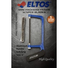 Nisar Store Pimli Testere Seti, 5 Yedek Bıçaklı,15 cm Bıçak Uzunluğu, Alüminyum Gövde, Yumuşak Kavrama, Ergonomik, Mini Kıl Testere, Hobi El Aleti, Hassas Kesim, Dayanıklı, Yüksek Kaliteli, El Testeresi