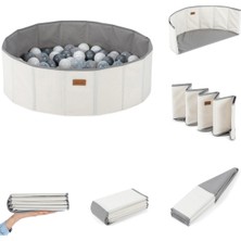 WellGro Katlanır Aktivite ve Top Havuzu Ekru Renkli 150 Toplu Çocuklar İçin Eğlenceli Oyun Alanı