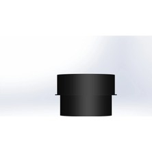 Baba's Stove BACA REDÜKSİYON / BOY: 10.5 CM, ÇAP: 13>15 CM / MAT SİYAH BOYALI