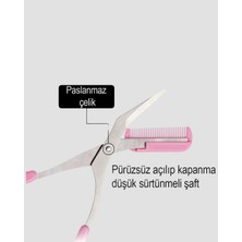 Pratico Market Kaş Düzeltme Makası Taraklı – Profesyonel Pratik Kaş Bakımı