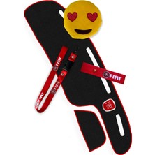 Tusba Market Fiat Tipo Tempra Ön Göğüs Torpido Kaplama Halısı & Emoji Yastık & Fiat Oto Aksesuar Seti
