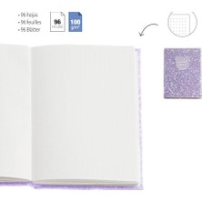Nisar Store Mr DEFTER-B2F Parlak Defter Lila Noktalı