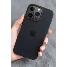 ProNorth Iphone 15 PRO Uyumlu Kılıf Logolu Lansman Soft Yumuşak Içi Kadife Silikon Kapak