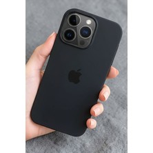 ProNorth IPhone 15 PRO MAX Uyumlu Kılıf Logolu Lansman Soft Yumuşak Içi Kadife Silikon Kapak