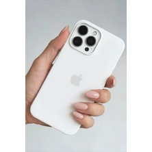 ProNorth Iphone 15 PRO Uyumlu Kılıf Logolu Lansman Soft Yumuşak Içi Kadife Silikon Kapak