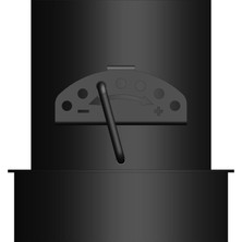 Baba's Stove AYARLANABİLİR KLAPELİ BACA REDÜKSİYON / BOY:17.5 CM, ÇAP: 15>13 CM / MAT SİYAH BOYALI