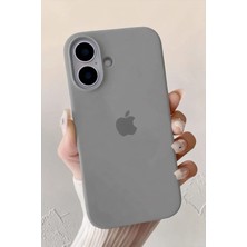 Iphone 16 Uyumlu Kılıf Logolu Lansman Soft Yumuşak Içi Kadife Silikon Kapak