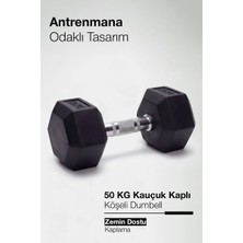 Proforce Çelik Ağırlık, Metal Tutma Yerlerine Sahip Tekli Dambıl 50 kg