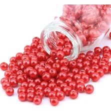 Berry Store - Kırmızı Delikli Inci Boncuk 7 mm