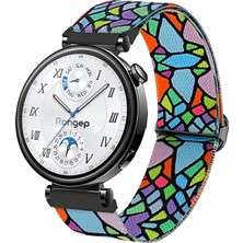 Berry Store Serisi 18MM Esnek Kumaş Kordon ile Uyumlu Gt5 41MM/GT5 Pro 42MM/GT4 41MM Için Terleme Karşıtı Nefes Alabilen Bileğe Göre Ayarlanabilen Elastik Kayış