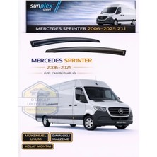 Mercedes Sprinter 2006-2025 Uyumlu Cam Rüzgarlığı Takım 2'li Takım Rüzgar Kesici, Yağmur Önleyici