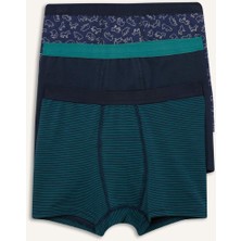 DeFacto Hayvan Desenli Penye 3'lü Boxer Erkek Çocuk H0705A826SP