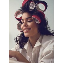 Berry Store Croc 1214 Mega Boy Bigudi 6lı Cırtlı - Yapışkanlı Bigudi Mavi