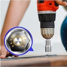 Berry Store Somun Sökücü Lokma Seti 1/4"vidalı Metrik Adaptör Matkap Ucu 5 Ila 13MM Altıgen Şaft 9 Parça