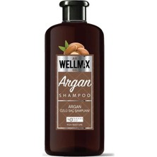 Wellmax Profesyonel Argan Yağlı Şampuan 500ml - Tuzsuz, Parabensiz, Boyasız - Brezilya Fönü, Düzleştirme ve Saç Botoksu Sonrası Nemlendirici Devam Şampuanı