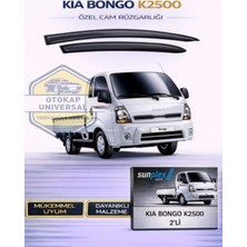 Kia Bongo K2500 Sport Cam Rüzgarlığı Takım 2'li Takım Rüzgar Kesici, Yağmur Önleyici