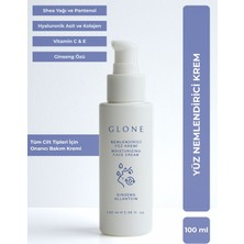 Nemlendirici Yüz Kremi | 100ml | Ginseng & Kolajen | Onarıcı ve Işıltı Veren Günlük Bakım 