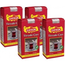 Çaykur Tiryaki Siyah Dökme Çay 4lü x 1 kg Doğal Yaprak Siyah Çay Kalitesi Türkiye Menşeli
