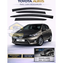Toyota Auris 2004-2012 Cam Rüzgarlığı Takım 4’lü Takım Rüzgar Kesici, Yağmur Önleyici